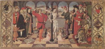 Jaime Huguet The Flagellation The Four Symbols of the Evangelists (mk05) Germany oil painting art